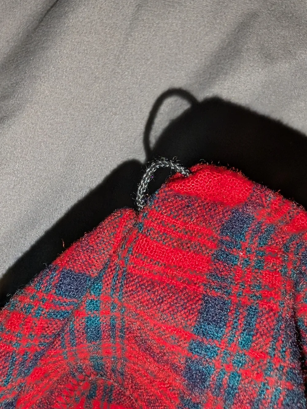 1960's Medium Pendleton Red & Black Plaid Wool Shirt Jacket